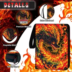 1008 Card Binder 9 Pocket Trading Card Binder with 56 Page 3-Ring Removable S... - Image 4