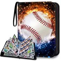 900 Pocket Baseball Card Binder with Sleeves and Protector Set for Sports Car... - Image 1