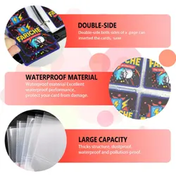 Trading Card Binder for TCG Cards, 9-Pocket Portable Card Collector Ablum Hol... - Image 4