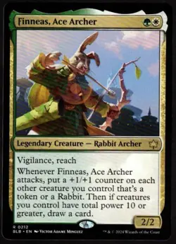 1 x Finneas, Ace Archer-Magic the Gathering-MTG-Bloomburrow-Near Mint-rare - Image 1
