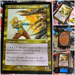 Mtg Hanna Ships Navigator 🇬🇧 🟨 Nm Invasion 2000 Magic the Gathering Legend Og - Image 1
