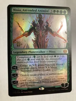 1x MTG Nissa, Ascended Animist - Foil - Promo - Phyrexia All Will Be One NM - Image 1