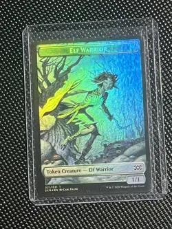Elf Warrior / Germ Double-Sided Token 21 10 Double Masters Foil MTG - Image 1