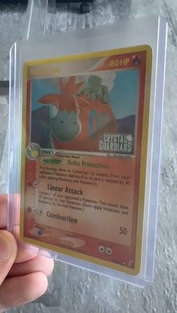 Camerupt 3/100 EX Crystal Guardians Stamped Reverse Holo Rare Pokemon Card - Image 2