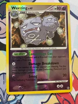 Pokemon Weezing Reverse Holo - Rising Rivals 2009 - 87/111 Near Mint TCG - Image 1