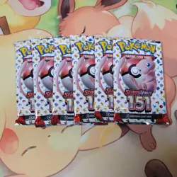 Scarlet & Violet 151 English Booster Pack Lot Of 6 Factory Sealed Pokemon TCG - Image 1