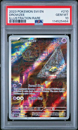 2023 Pokemon SVI EN Drowzee 210/198 Sv01: Scarlet & Violet Base Set Holo PSA 10 - Image 1