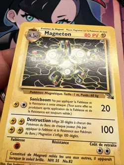 Carte Pokemon Magneton Rare 26/62 Wizards Fossile Francais Vf Fr - Image 5