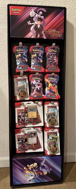Pokemon Destined Rivals POP Display + 40 Booster Packs + Promo Blister Lot - Image 3