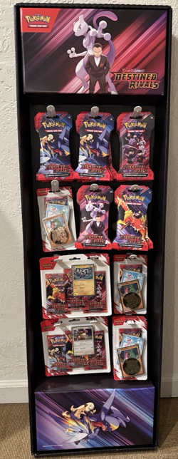 Pokemon Destined Rivals POP Display + 40 Booster Packs + Promo Blister Lot - Image 5
