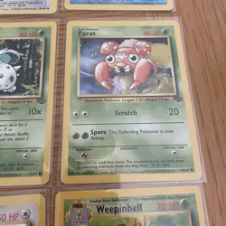 Jungle Bundle x9 Pokemon Collectible Cards Near Mint In Sleeves 1999 - Image 5