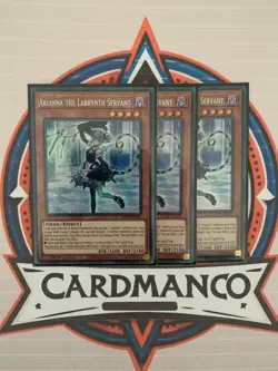 3x Playet YuGiOh! Arianna the Labrynth Servant MP23-EN229 Prismatic Secret Rare - Image 1