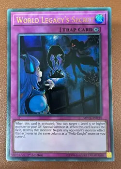 YUGIOH! WORLD LEGACY'S SECRET 1ST ED ULTRA RARE MP18-EN218 PACK TO SLEEVE - Image 1