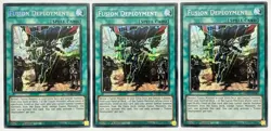 3 x MP21-EN081 Fusion Deployment - Secret Rare 1st Edition Near Mint YuGiOh - Image 1