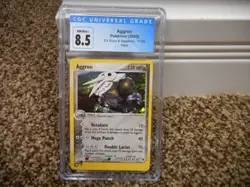 Aggron cgc 8.5 NM MINT+ EX Ruby & Sapphire card 1/109 HOLO Pokemon 2003 psa ccg - Image 1