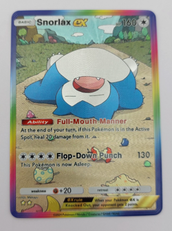 Snorlax Custom TCG Pocket Pokemon Card Holo Textured Fanmade - Image 1