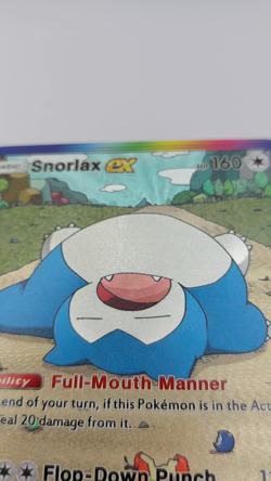 Snorlax Custom TCG Pocket Pokemon Card Holo Textured Fanmade - Image 2