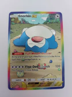 Snorlax Custom TCG Pocket Pokemon Card Holo Textured Fanmade - Image 4