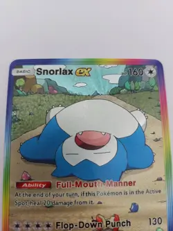 Snorlax Custom TCG Pocket Pokemon Card Holo Textured Fanmade - Image 5