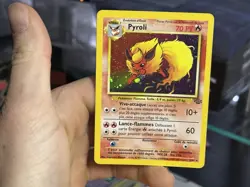 French Flareon 3/64 Jungle 2000 Pyroli Cosmos Holo Rare Pokemon Card TCG - Image 3