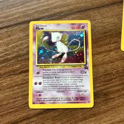Original WOTC 1999 Shiny/ Holo Mew Pokemon Card Black Star Promo Set 9 NM 1 - Image 1