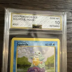 Pokemon Trading Card Game Classic Squirtle CLB 001 AGS Gemt-MT 10 Holo 2023 - Image 3