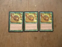 MTG 3 x Brushwagg Rare Mirage Magic The Gathering card - Image 1