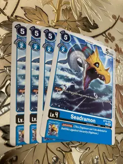 Digimon Card Game Playset Seadramon BT15-025 U Exceed Apocalypse - Image 1