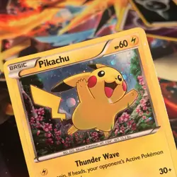 Pikachu ~ XY89 ~ Holo ~ PROMO ~ Heavy PLAY ~ Pokemon Card - Image 2