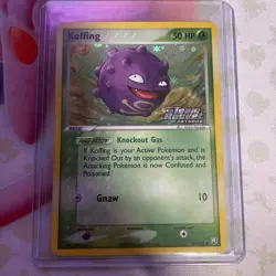 Reverse Holo Stamped Koffing Pokemon Card Ex Team Rocket Returns 61/109 - Image 1