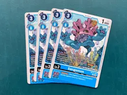 Sangomon BT22-018 Playset Cyber Eden Digimon Card Game x4 - Image 1