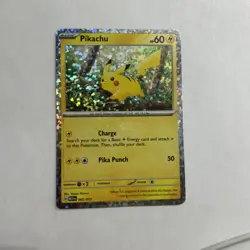 Pikachu 2025 NEW McDonald’s Happy Meal Pokemon Promo Card Holo 02/15 ✨ - Image 1