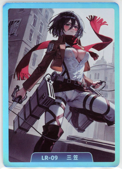 ❤MIKASA ACKERMAN - Goddess Anime Waifu Trading Card - NO DOUBT GET WET - LR-09 - Image 1