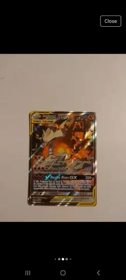 Pokemon TCG Reshiram Charizard GX SM201 Alternate Art Promo Card - Image 5