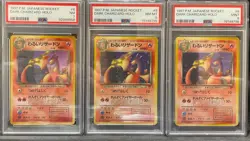 PSA 9 8 7 Pokemon card Bad Charizard (old back) Pokemon Card Team Rocket - Image 1