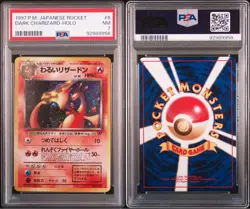 PSA 9 8 7 Pokemon card Bad Charizard (old back) Pokemon Card Team Rocket - Image 2