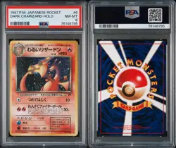 PSA 9 8 7 Pokemon card Bad Charizard (old back) Pokemon Card Team Rocket - Image 3