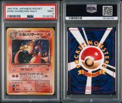 PSA 9 8 7 Pokemon card Bad Charizard (old back) Pokemon Card Team Rocket - Image 4