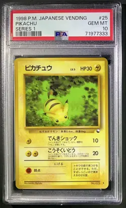 PSA 10 Pokemon Card Pikachu Expansion Sheet Pokemon Card Old Back - Image 1