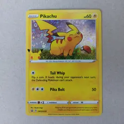 Pikachu SWSH039 Black Star Promo Rare Holo Pokemon Card Near Mint - Image 1