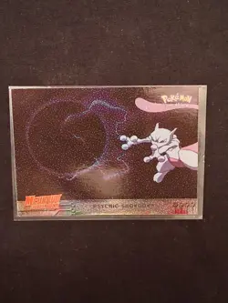 1999 Topps Pokemon Movie Card Animation Edition Psychic Showdown #33 Black Label - Image 1