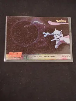 1999 Topps Pokemon Movie Card Animation Edition Psychic Showdown #33 Black Label - Image 3