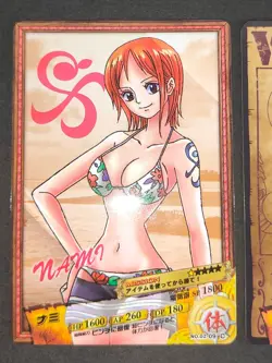 One Piece AR Carddass Nami 02-08 02-09 Minor card Japan New Japanese lot b102 - Image 2