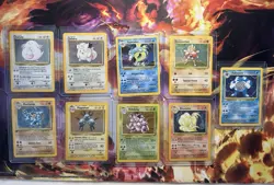 Vintage Pokemon 9 Card Bundle Base Holo / 1st Edition Machamp - Image 1