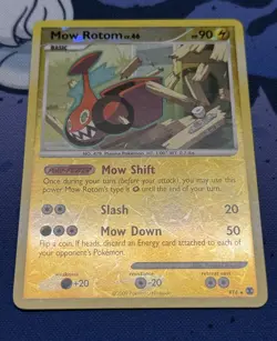 NM Mow Rotom RT4 Ultra Rare Rising Rivals Cracked Ice Pokemon Card - Image 4