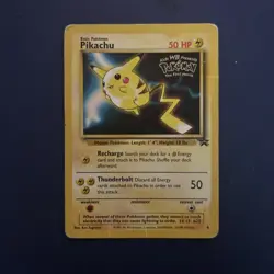 1999 Pokemon Game Pikachu Movie Black Star Promo #4 Card Heavy Played/Dmg - Image 1