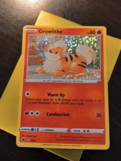 Growlithe 4/15 McDonald’s Collection Match Battle Holo 2022 Pokemon TCG Card - Image 1