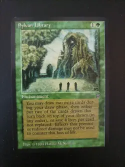 4 X Sylvan Library MTG P*. R*. O* .x.* Y - Image 2