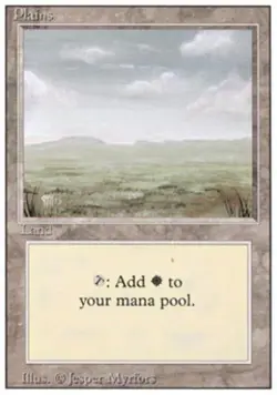 Plains C - Medium Play MTG Revised - Image 1