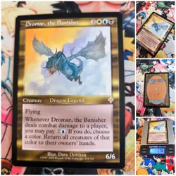 MTG Dromar The Banisher 🇬🇧 🟡 Nm Invasion Magic Dragon Legend Rare 2000 Og - Image 1